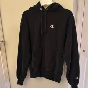 Black champion hoodie